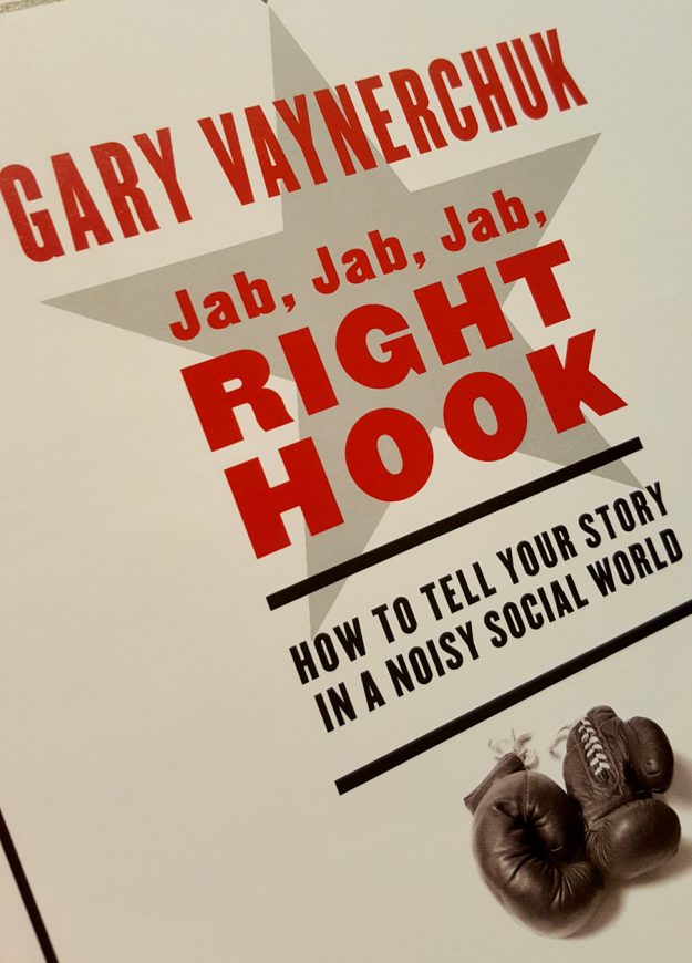 Picture of the Inside Cover of Jab Jab Jab Right Hook.