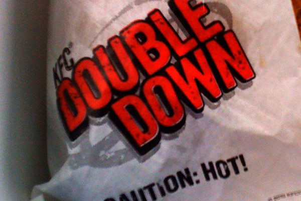 My brief encounter with the KFC Double Down.