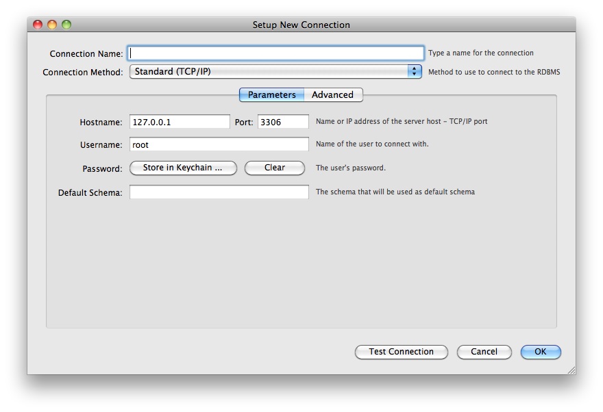 mysql workbench setup