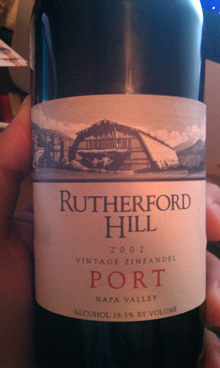 Rutherfod Hill Vintage Zinfandel Port 2002