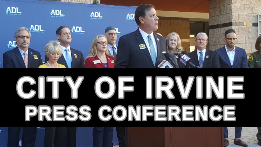 VIDEO: Beth Jacob Congregation of Irvine Vandalized – City of Irvine Press Conference.