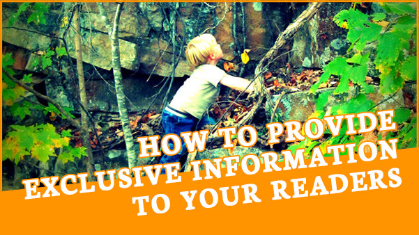 Blog post cover for How to Provide Exclusive Information