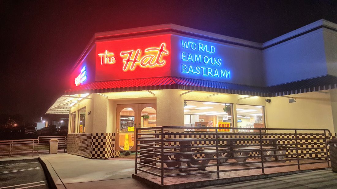 The Burger Review The Hat, World Famous Pastrami Burger